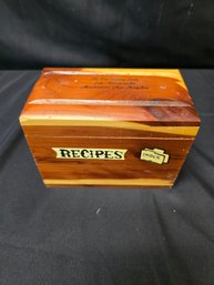 Wooden Recipe Box