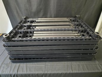Black Plastic Shelving Unit