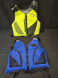 2 L.L. Bean Youth Life Vests