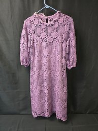 Crocheted? Dress W/ Slip