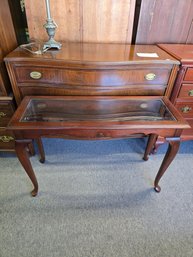Glass Topped Sofa Table