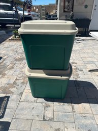 Pair Of Tamor Hinged Lid Totes