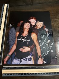 STAR TREK ROBIN CURTIS AUTOGRAPHED IN PERSON GREAT PHOTO WITH STEVEN TYLER GLOSSY 8x10