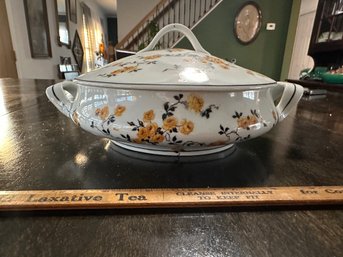 Antique Union T Made In Czechoslovakia China Lidded Serving Bowl Exactly As Pictured