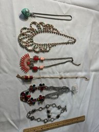 Estate Sale, Jewelry Lot, Ladies Fashion Vintage Necklaces See Photos