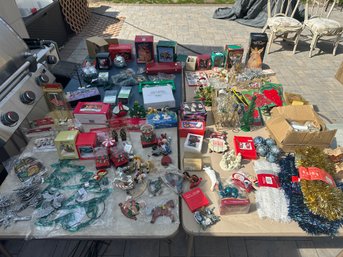 Large Lot Of Christmas Decor Ornaments Decorations Please See All Photos