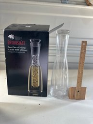 Brand New In The Box Two Piece Chilling Carafe With Stopper Designed For A Cool Dry Pour