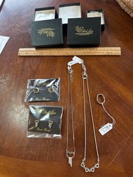 New Park Lane Jewelry Lot Necklaces Ring, And Earrings. See Photos.