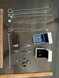 Estate Sale, Jewelry Lot Sterling Silver Ladies Pieces Please See All Photos