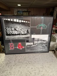 If You Are A Boston Fan This Ones For You. Fenway Park 100 Years In A Nice Hanging Frame 20x16