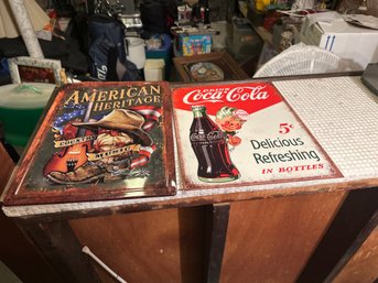 Lot Of 3 Metal Wall Signs