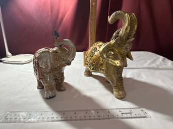 Pair Of Decorative Elephants See Photos