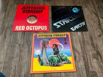 Jefferson Starship  Red Octopus Earth And Spitfire 3 Vintage Vinyl Record Albums