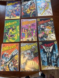 Lot Of 9 DNAgents Comics, By Eclipse Comics Please See Photos Great Condition
