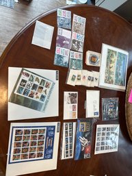 Lot Of US Postal Commemorative Stamps Pins And Ornament. Please See All Photos All In Excellent Condition