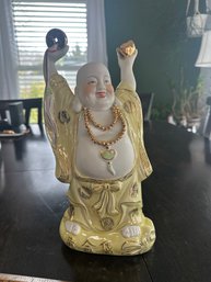 Vintage Chinese Porcelain Statue Budai Laughing Buddha