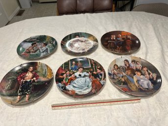 6 Edwin M Knowels Collector Plates In Very Good Condition All Limited Editions And Numbered