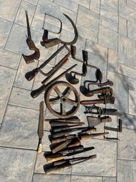 Lot Of Vintage Hand Tools Clean Them Up For Display Or To Use Nice Collection