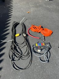 Extension Cords And Power Box All In Good Condition