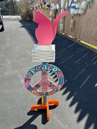 Custom Made 40 Inch Wooden Planter Good For House Or Outdoor Porch Nice Piece