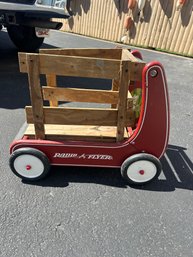Radio Flyer Cart Great For A Plant On The Deck Or Garden