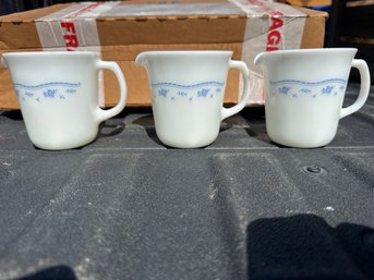 Case Of 20 Pyrex Milk Pitchers Brand New Microwave Safe Great For Parties Or Diner Nice Lot