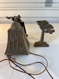 Solid Brass Mountable Bell 7in X 5in Great To Mount Anywhere