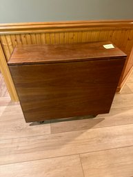 Mid Century Modern Walnut Drop Leaf Dining Table Needs TLC Great For Entertaining