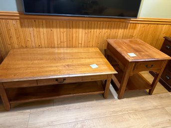 Ethan Allen Country Crossings Coffee Table And End Table Great Upcycle