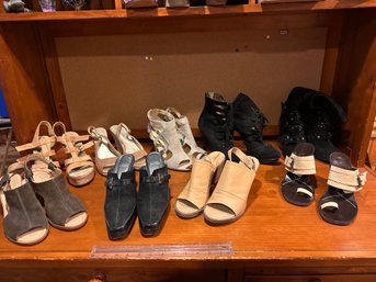 Estate Sale Ladies Fashion Shoe Lot Size 8 And 8.5 Barbara Barbierl Stuart Weitzman Michael Kors Primadonna