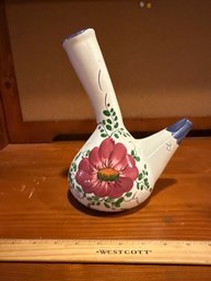 Vintage Hnos Martinez S.L Pintado A Mano Hand Painted Spanish Water Jug