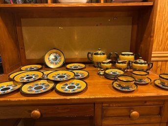 Vintage 1000 Faces Tea Set Thousand Faces Tea Set Takito Made In Japan