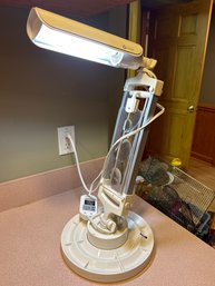 Portable Standing Iight With Magnifier Lenses Works Great Adjustable With Swivel Base Ottlite Brand