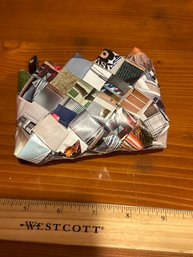 NAHUI OLLIN Handmade Recycled Weave Zipper Purse