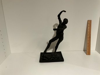 Edgar Degas Vintage Early Ballerina Signed Resin Sculpture