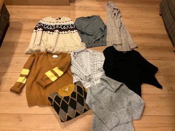 Lot Of 8 Ladies Sweaters And Cardigans Size Small