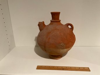 Decorative Pottery Clay Water Jug