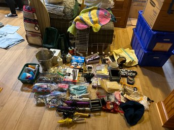 Huge Lot Of Bathroom Utensils Everything From Ironing Board To Hair Clips And Everything In Between Great Buy