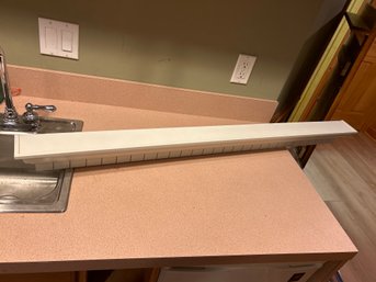 White Wall Shelf 48 X 4 X 4 In Beautiful Condition