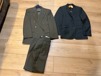 Kenneth Cole Reaction Blazer 36R AND Alfani Suit 37R
