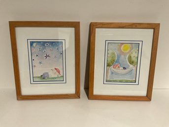 2 Boys Room, Nursery, Custom Framed Prints