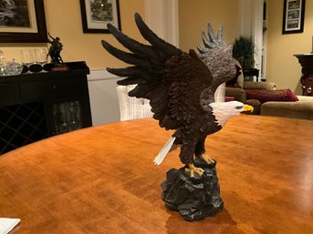 2007 Bradford Exchange Winged Protectors Canyon Guardian Eagle Sculpture 12 Inch