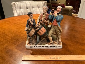 Rare Lionstone Whisky Revolutionary War Decanter 1975 Sons Of Freedom