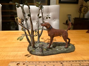 Woodland Escape Hunting Dog And Bird By Stan Bentall For The Danbury Mint