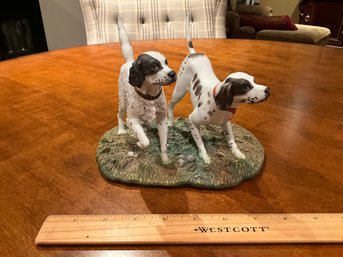 Rare The Danberry Mint On Point By Phillip Crowe Dog Figurine
