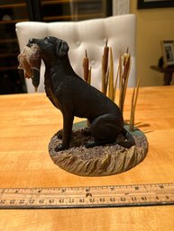 Danbury Mint Devotion Duck Hunting Dog Figurine By Stan Bentall