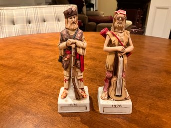 Vintage Hoffman Generation Gap Decanters 1876-1976 Set Of 2