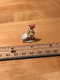 GOEBEL OLSZEWSKI DANBURY MINT MERRY VILLAGE MINI #292-P GOOSE GIRL FIGURINE