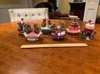 6 Adorable Romantic Charming Tails Figurines