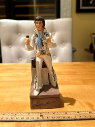 Vintage 'Elvis Presley' EMPTY Decanter With Music Box